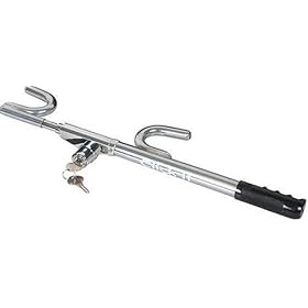 The Click-It Club Chrome Auto Steering Wheel Lock #1 Car Anti-Theft Device CLUB1200C ($2500 Guarantee)
