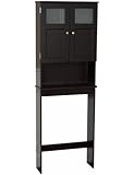 Zenna Home 9820CHBB, Bathroom Spacesaver, Espresso/Frosted Glass
