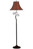 Richardson Floor Lamp Red/gold Bronze