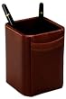 Mocha Leather Pencil Cup