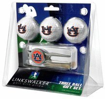 Auburn Tigers 3 Ball Golf Gift Pack With Kool Tool