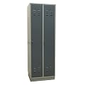 ADB Spind 2-trg. Regular, lichtgrau/grau, Ral 7035/7001