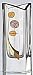 Glencairn Crystal GS08c Sml V top Rennie Mackintosh Bud Vase, colour