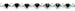 Ankle Bracelet - Sterling Silver Heart Anklet With Black Cats Eye (9 inch)