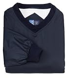 Personalized custom embroidered golfer design on nylon windshirt, youth small 6-8, navy blue