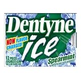 Dentyne Ice Gum Sugar Free Spearmint, Cadbury Adams - 144 ( 12 X 12 ) Pieces