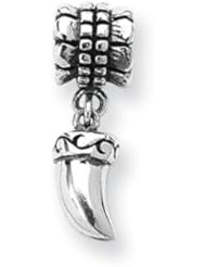 Tiger Claw Charm in Silver for 3mm Charm Bracelets