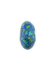 Frolic Sterling Silver Created Opal Roundel Charm