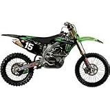 01-12 KAWASAKI KX85: 2012 N-STYLE PRO CIRCUIT TEAM GRAPHICS KIT - KAWASAKI (BLACK) by N-Style