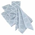Lenox Laural Leaf 19'' x 19'' Fabric Napkins, Platinum