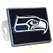 Seattle Seahawks Large Zinc Trailer Hitch Cover - NFL Football Fan Shop Sports Team Merchandise Image