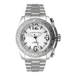 Hamilton Khaki Action Men's Stainless Steel Case and Bracelet White Dial Swiss Automatic Movement Watch H62465115