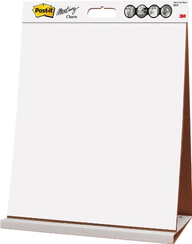 Post-it Table Top Meeting Chart 563R - 20 Self-Adhesive Sheets 508 x 584mm