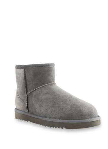 Australia Womens Boots Aukoala Sheepskin Warm Classic Mini_Grey_Us Size 6 On Sale