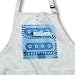 Florene Childrens Art - Blue Kids Train and Tracks - Aprons