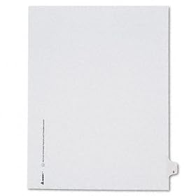 Allstate-Style Legal Side Tab Divider, Title: 3, Letter, White, 25/Pack
