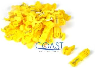 XSCORP TT1210Y 10 - 12 Gauge Yellow T-Tap Connector - 50 per Bag