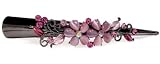 Pink Soft Petal Flower Swarovski Crystal Alligator Clip