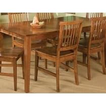Arts and Crafts Dining Table with Leaf - Cottage Oak by -