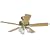 Hunter 22435 Sontera Three-Light 52-Inch Five-Blade Ceiling Fan, Antique Brass with Clear Globes