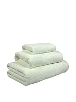 Flor De Algodón Set Toalla 3 Uds. 400 gr Blanco 30X50+50X100+100X150 cm