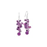 Sterling Silver Amethyst Dangle Earrings