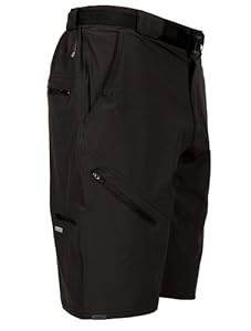 Zoic Men's Black Market Bike Shorts with RPL Liner (Black, Large)