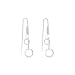 Sterling Silver Circular Drops Threader Earrings