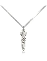 Sterling Silver Menorah / Star / Fish Pendant