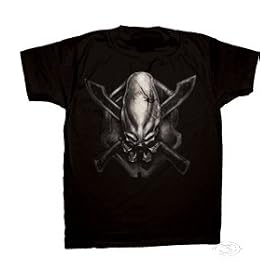 Halo 3 Alien Shield Faded T-shirt Black