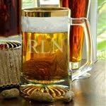 Personalized Gold Rimmed 25 oz. Sports Mug
