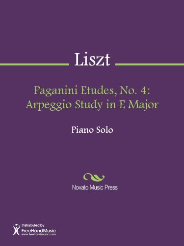 Paganini Etudes, No. 4: Arpeggio Study in E Major Sheet Music