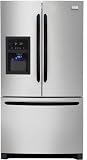 Frigidaire Gallery FGHB2844LM, 27.8 Cubic Ft French Door Refrigerator, Silver Mist