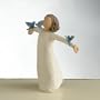 Willow Tree Happiness Angel Figurine, Susan Lordi 26130