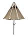 Abba Patio 9-Feet Sunbrella Fabric Patio Umbrella Outdoor Table Umbrella with Auto Tilt and Crank (Light Beige)