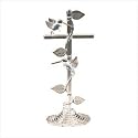 Spun glass hummingbird on cross - Style 29498