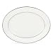 Lenox Floral Veil Bone China Platinum Banded 13" Oval Platter