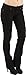 Eunina Women's Black Flare Leg Boot Cut Stretch Jeans Light Weight Denim