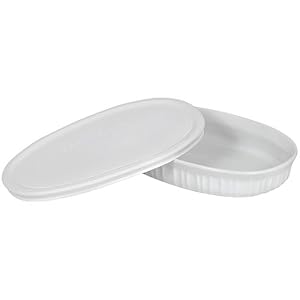 CorningWare French White 23-Ounce Oval Dish by CorningWare