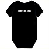 Got French Horns Instruments Baby Bodysuit (Unisex, Black, Sizes 0-3 Months to 18-24 Months)