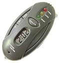 Alcohol breath tester with timer and torch