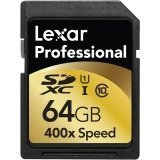 Lexar Professional 400x 64GB SDXC UHS-I Flash Memory Card LSD64GCTBNA400