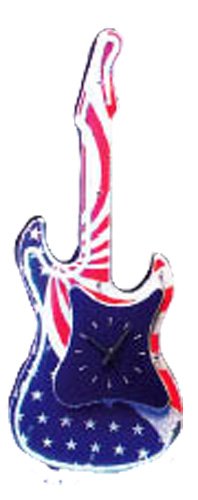 Childrens Toyshop  Toys : Stars and stripes neon guitar clock