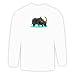 Long Sleeve T-shirt with buffalo, drinking, water, animal