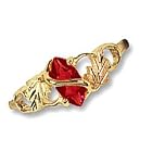 Beautiful! 10kYellow-gold Black Hills Gold 8x4MM Marquise-cut Ruby (July... by RICH PEEL