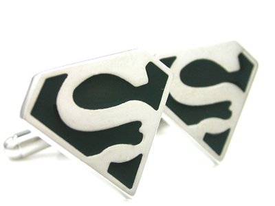  Novelty Superman Super Hero Cuff Links Gift Boxed