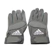 ADIDAS UNIVERSITY LE ADULT XL GRAY FOOTBALL GLOVES