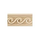 Adex USA Hampton Listello Waves 3 x 6 Taupe Ceramic Tile & Stone