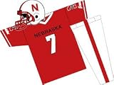 Nebraska Cornhuskers Youth NCAA Team Helmet and Uniform Set by Franklin Sports (Medium)