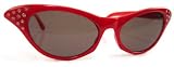 Retro Shaped Sunglasses with Crystals in Assorted Colors by greatlookz